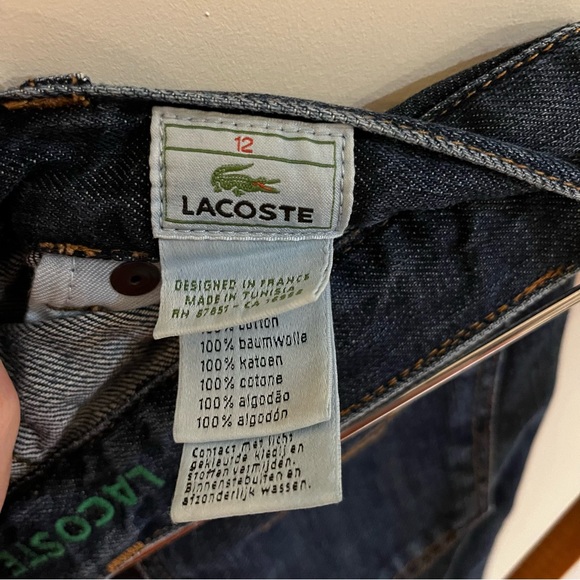 Lacoste straight cut denim jeans pants. design in France - Picture 6 of 8